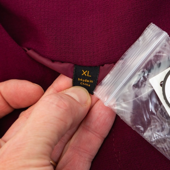 Faux fur collarless longer length jacket coat Iman XL - Picture 12 of 16